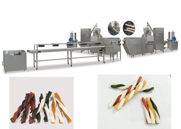 Η τσίχλα τσιμπά τη μηχανή Pet εξώθησης που το αγαπημένο διπλό σκυλί χρώματος μεταχειρίζεται