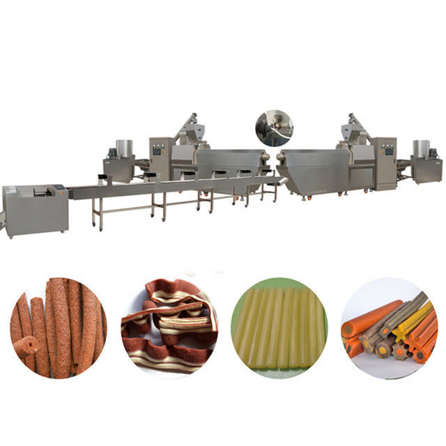 Το μικρό σκυλί κόκκαλων μεταχειρίζεται τη γραμμή επεξεργασίας τροφίμων κατοικίδιων ζώων πρόχειρων φαγητών, μηχανή κατασκευαστών τροφίμων σκυλιών συστροφής