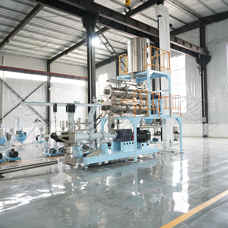 CE certified fully automatic twin screw Fish Feed Extruder Production Machine Fish Feed Pellet Processing Equipment